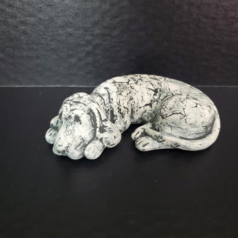 Shapes of Clay HOUND DOG Figurine Signed Stan Mt. St. Helens Volcanic Ash Figure